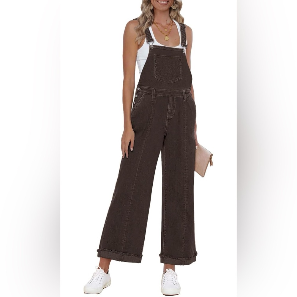 Brown Denim Overalls